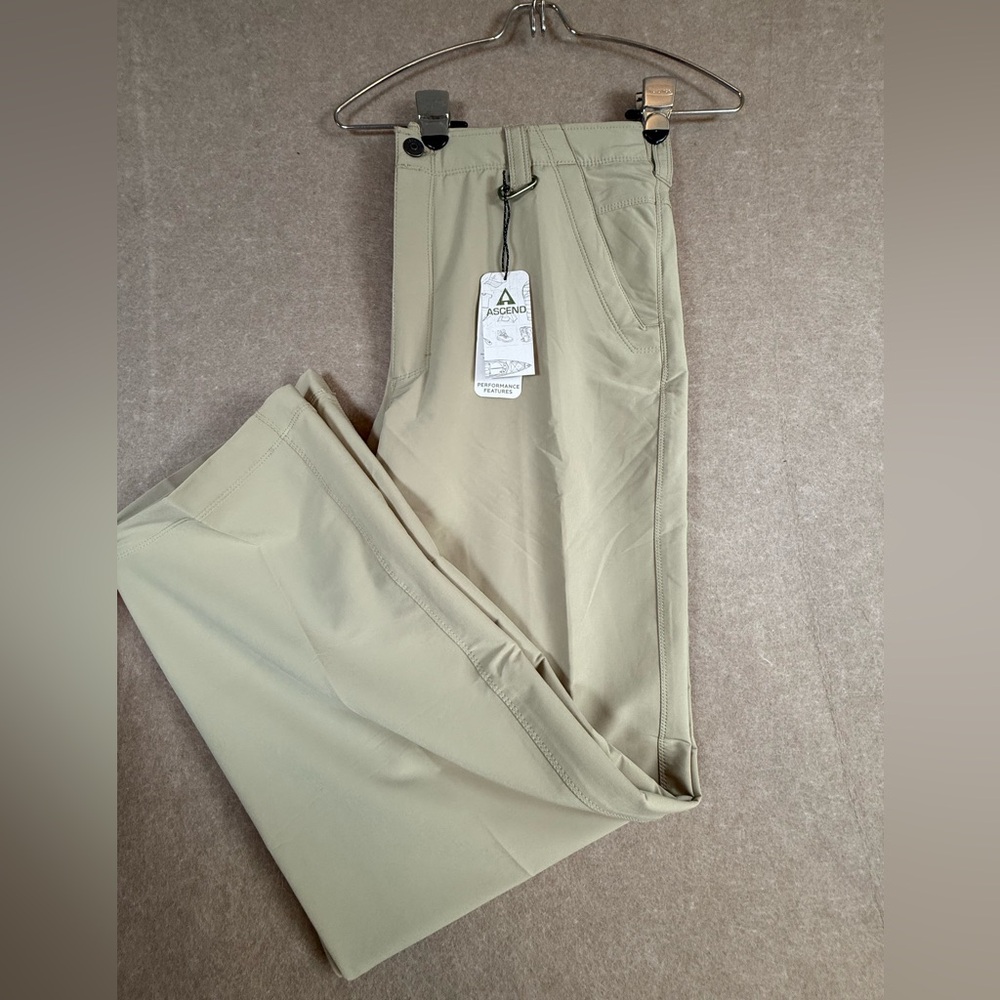 Ascend Pants Mens 40x34 Plaza Taupe Tim Performance Stretch Quick Dry Hiking